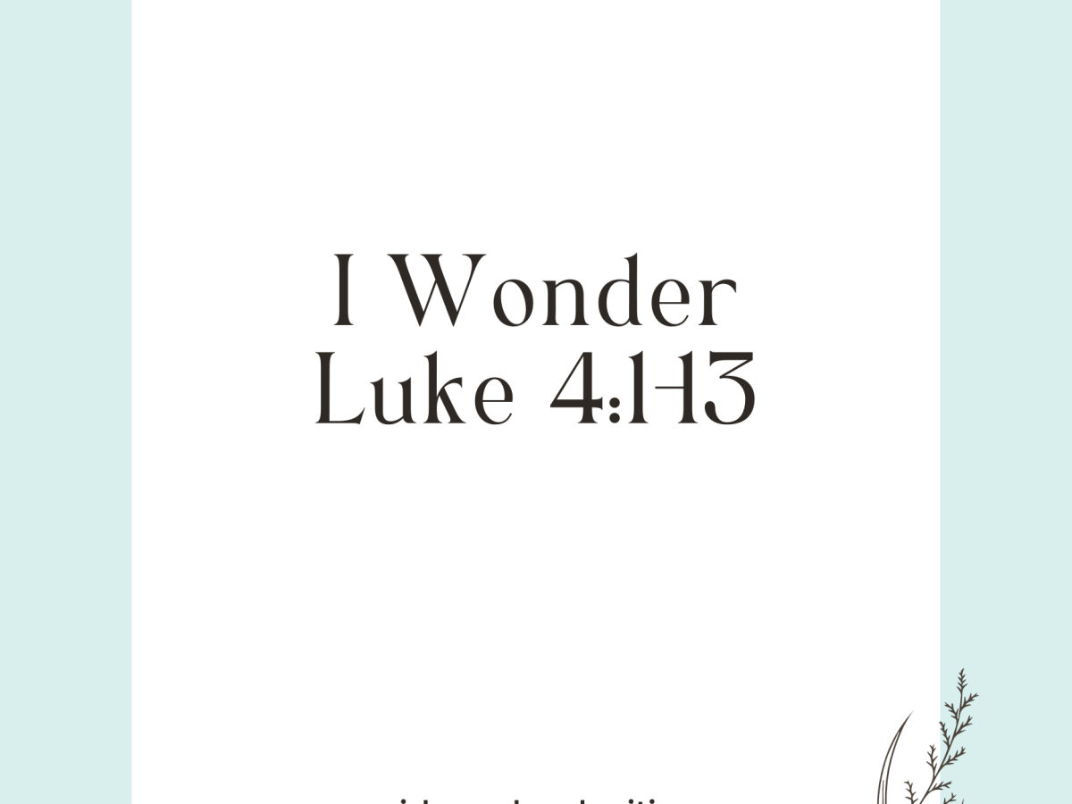 I Wonder: Luke 4:1-13